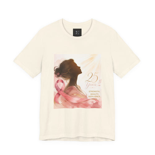 Breast Cancer Awareness 25th Anniversary Tee — "Diana's Light" Pink Ribbon Shirt