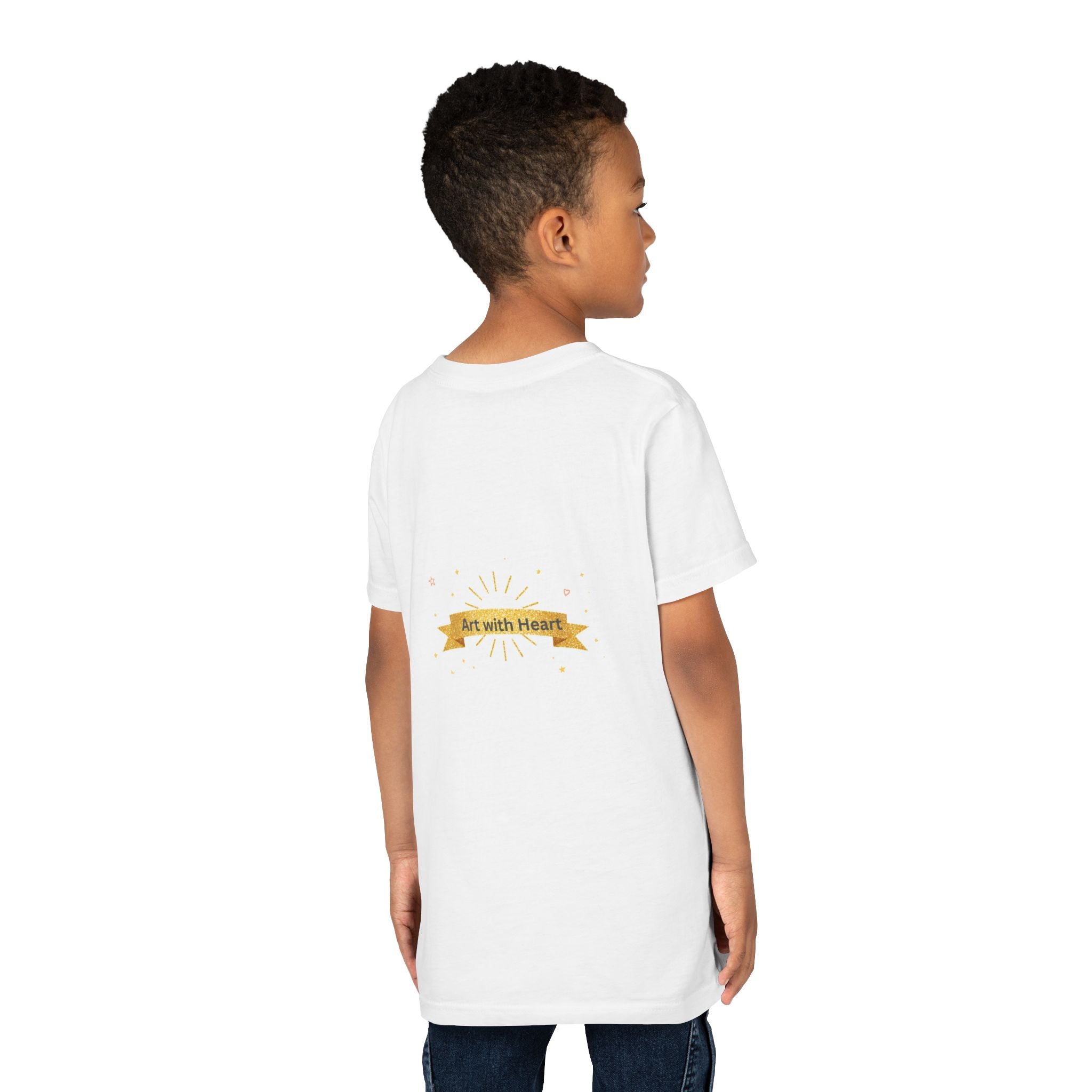 Youth Tee — Heart Balloon Adventure Hot Air Balloon Crew Graphic (Art with Heart)