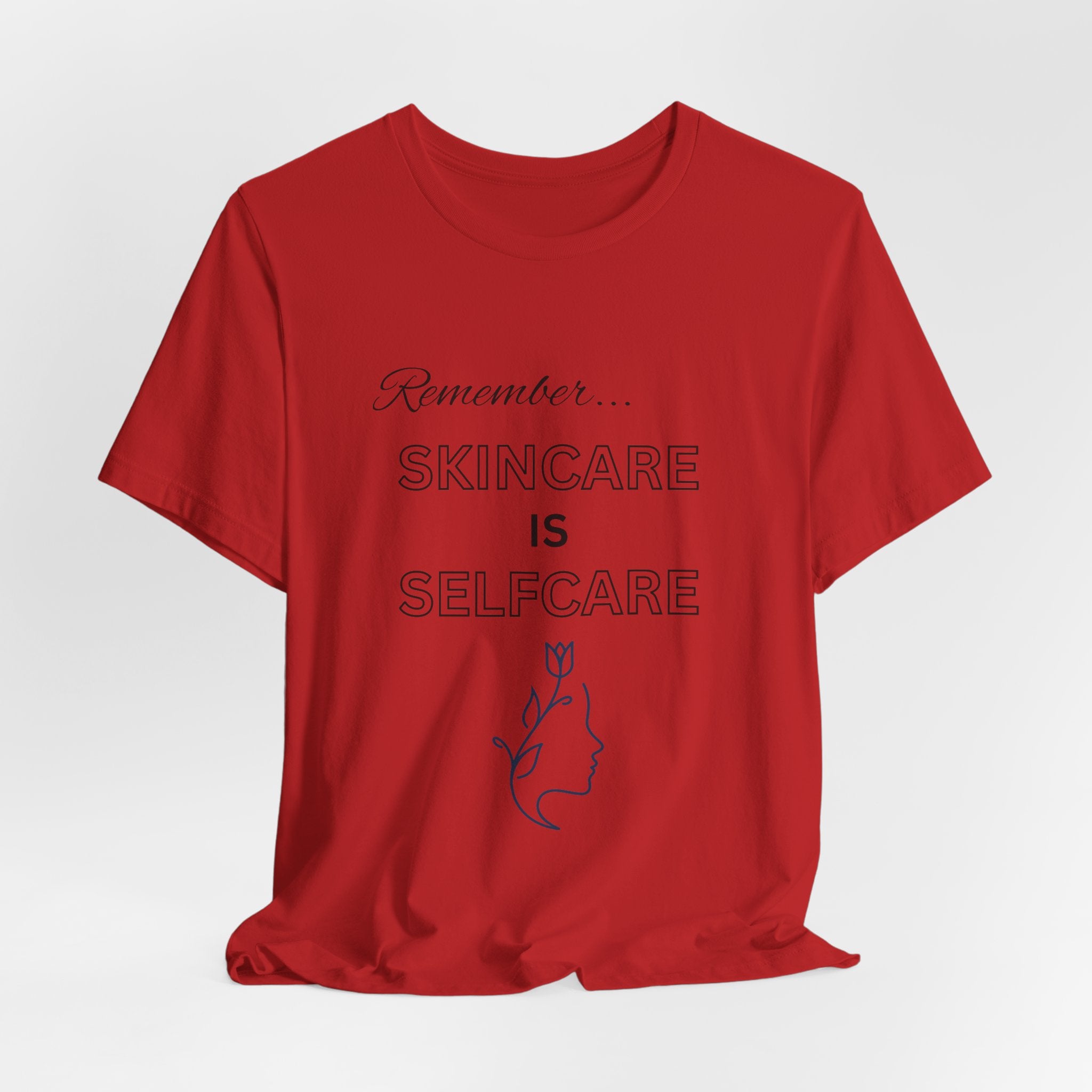 Skincare Is Selfcare Tee – Minimalist Wellness Graphic T-Shirt