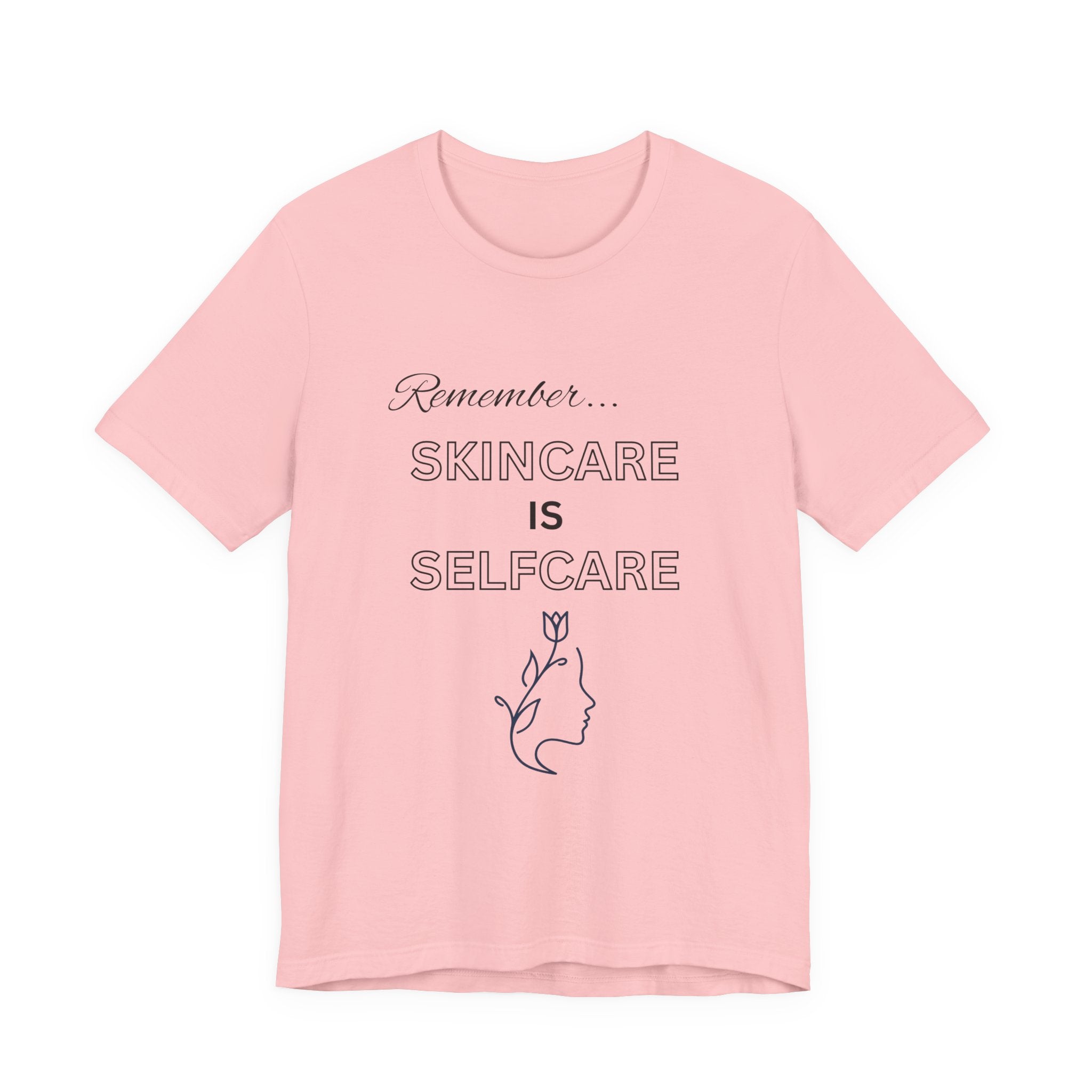 Skincare Is Selfcare Tee – Minimalist Wellness Graphic T-Shirt