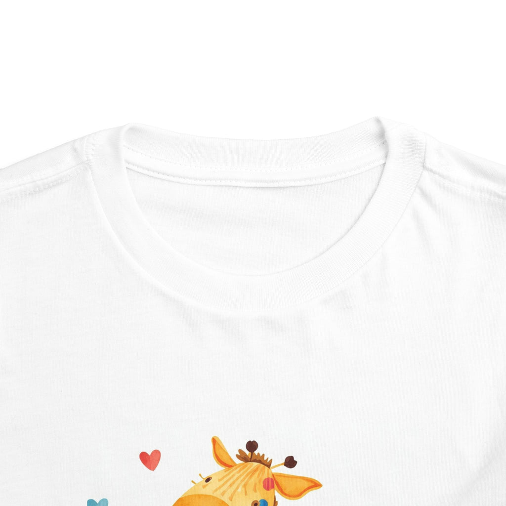 Cute Polka Dot Giraffe Toddler Tee — Colorful Baby Animal Shirt