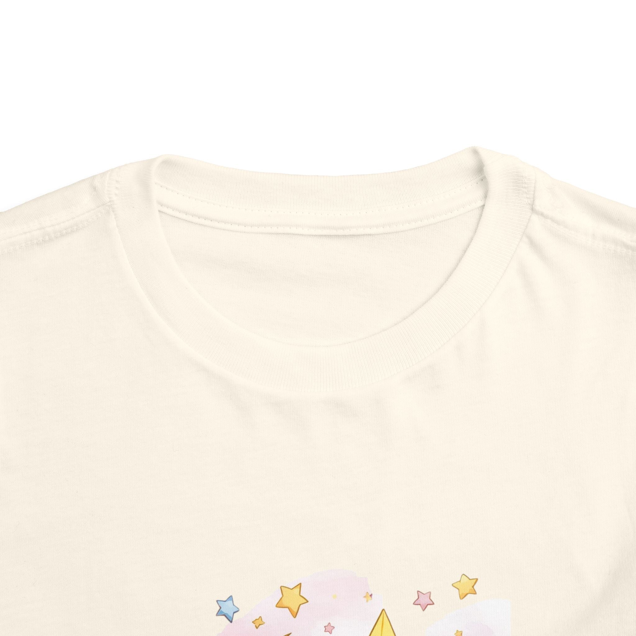 Wish Upon a Star Toddler Tee – Baby on Moon Starry Night Sleepy time Shirt