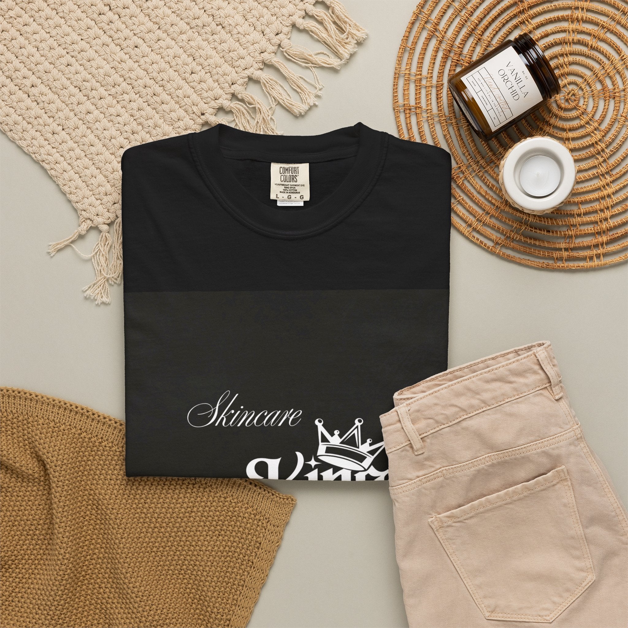 King Crown Graphic T-Shirt — "Skincare King" Streetwear Tee