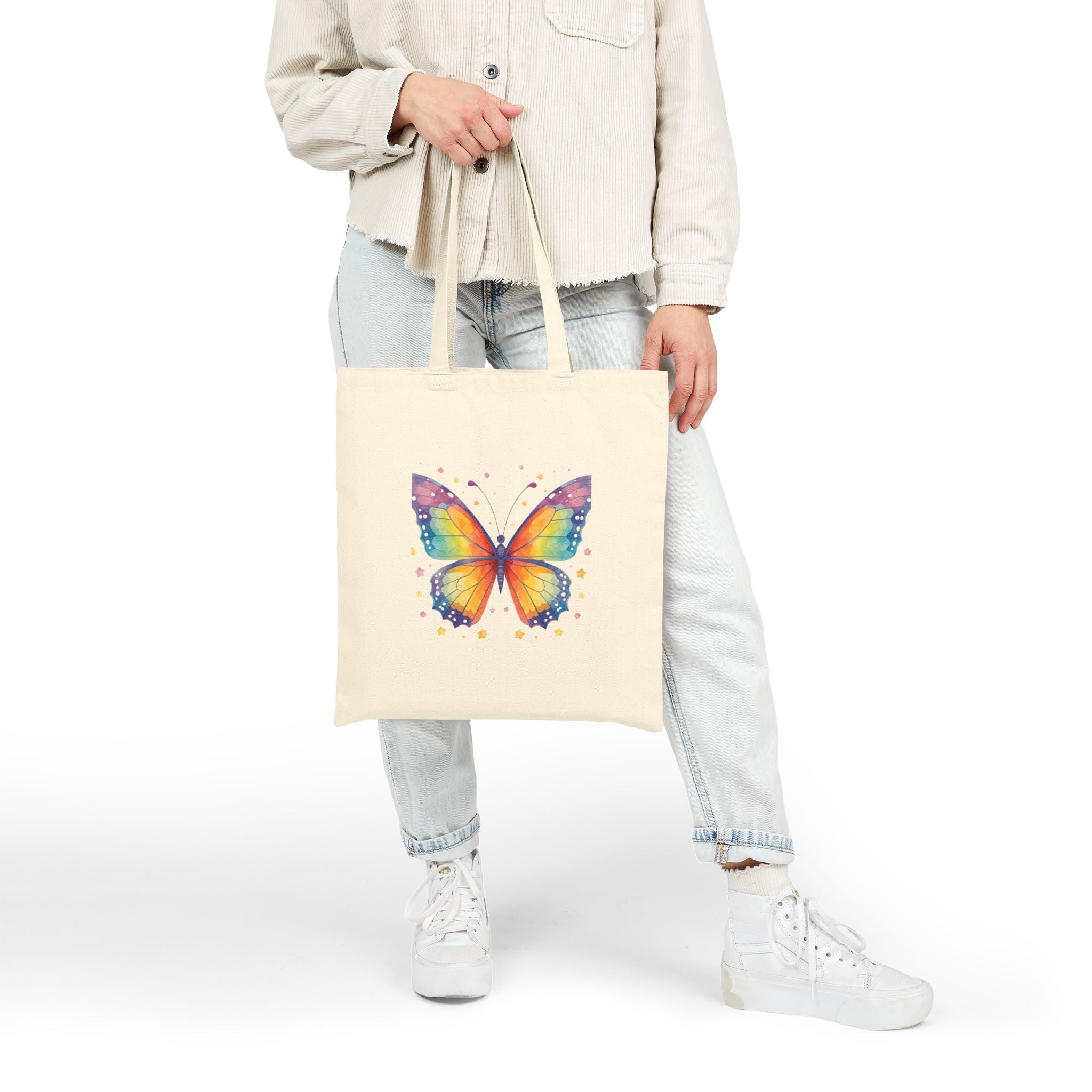 Butterfly Watercolor Tote Bag — Art with Heart Cotton Canvas Tote