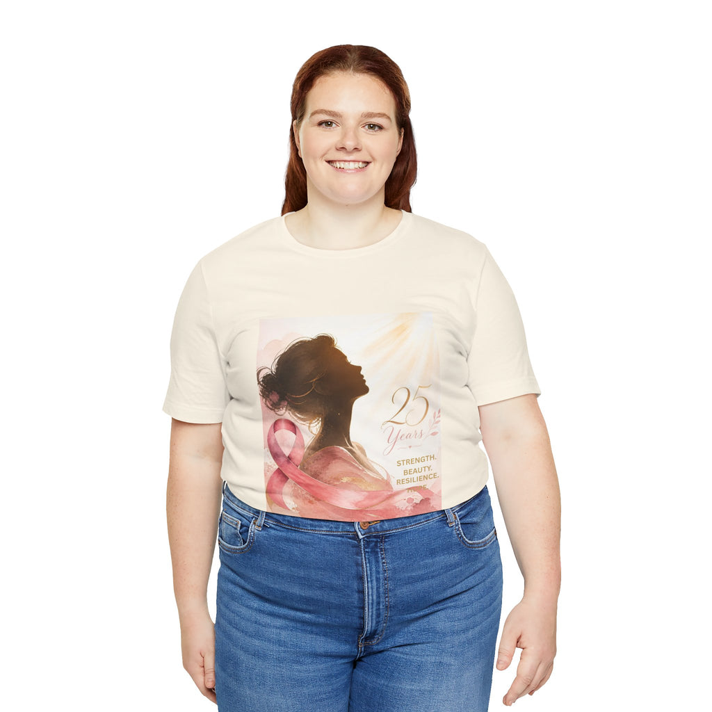 Breast Cancer Awareness 25th Anniversary Tee — "Diana's Light" Pink Ribbon Shirt