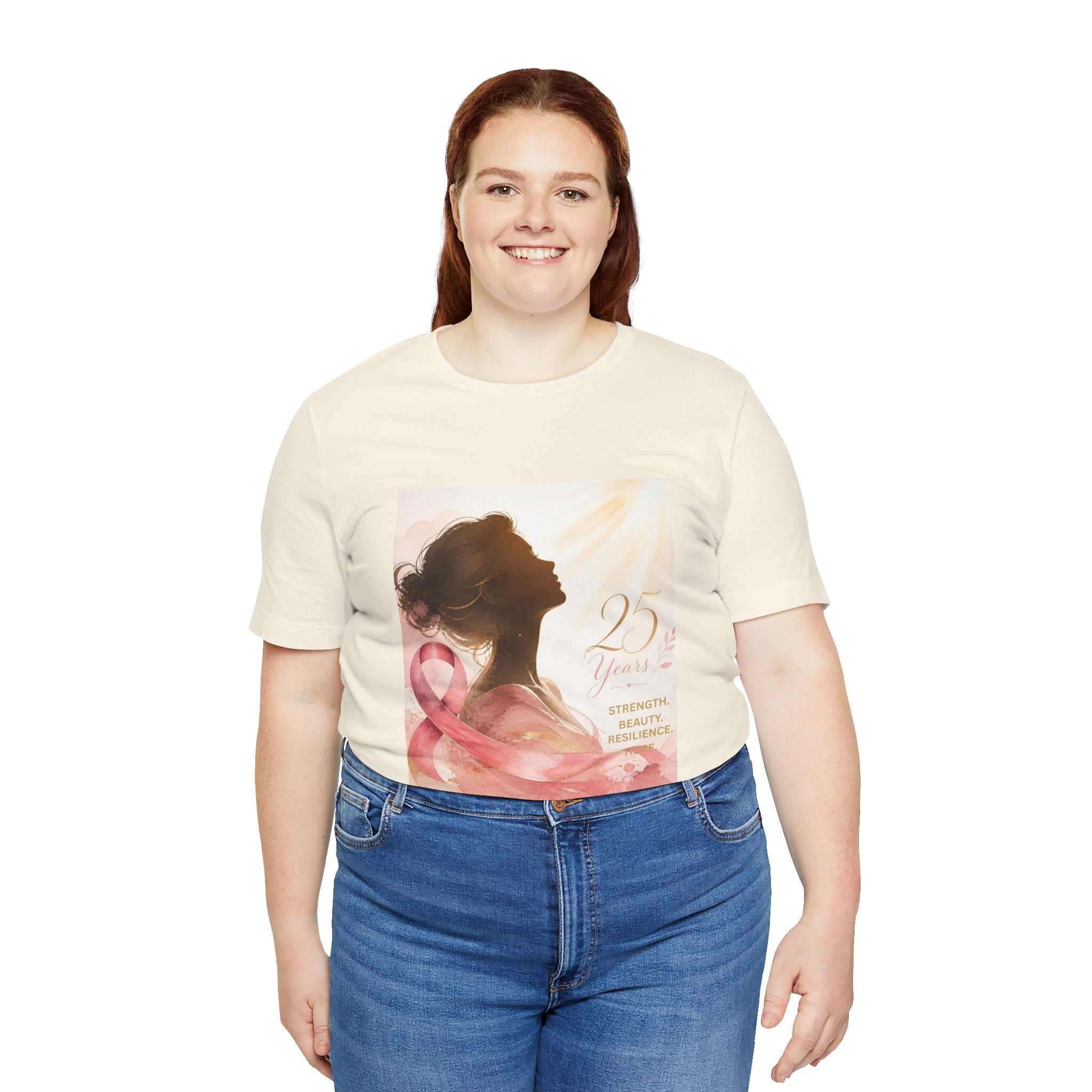 Breast Cancer Awareness 25th Anniversary Tee — "Diana's Light" Pink Ribbon Shirt