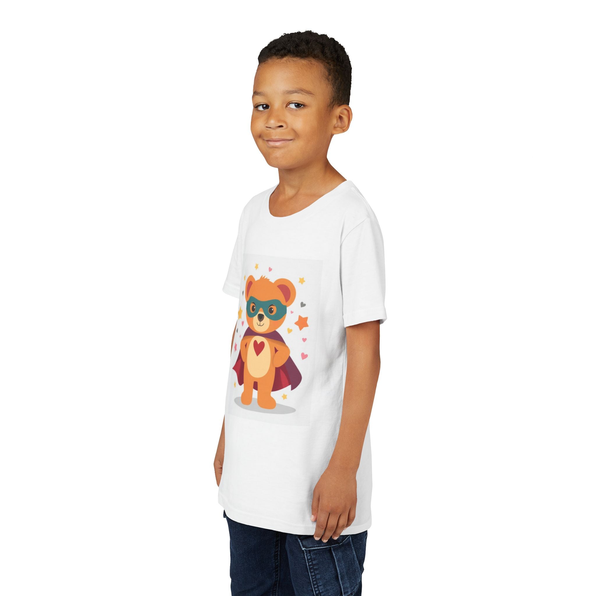 Kids Superhero Bear T-Shirt – 'Art with Heart'