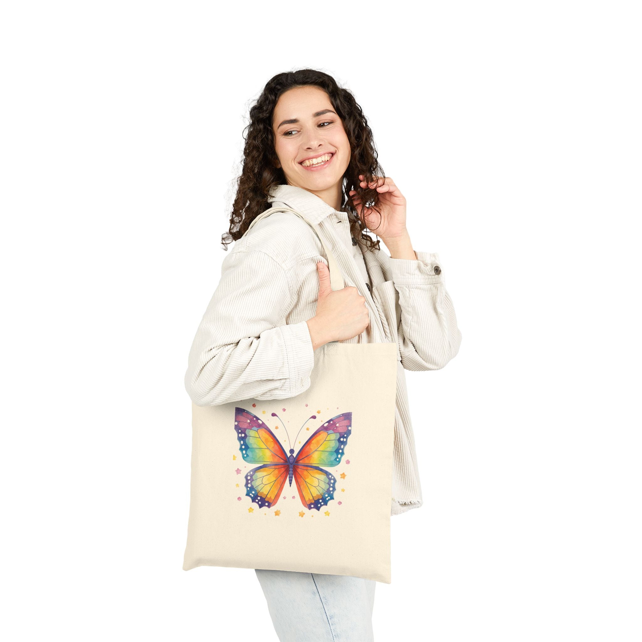 Butterfly Watercolor Tote Bag — Art with Heart Cotton Canvas Tote