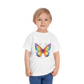 Toddler Tee — Rainbow Watercolor Butterfly Graphic