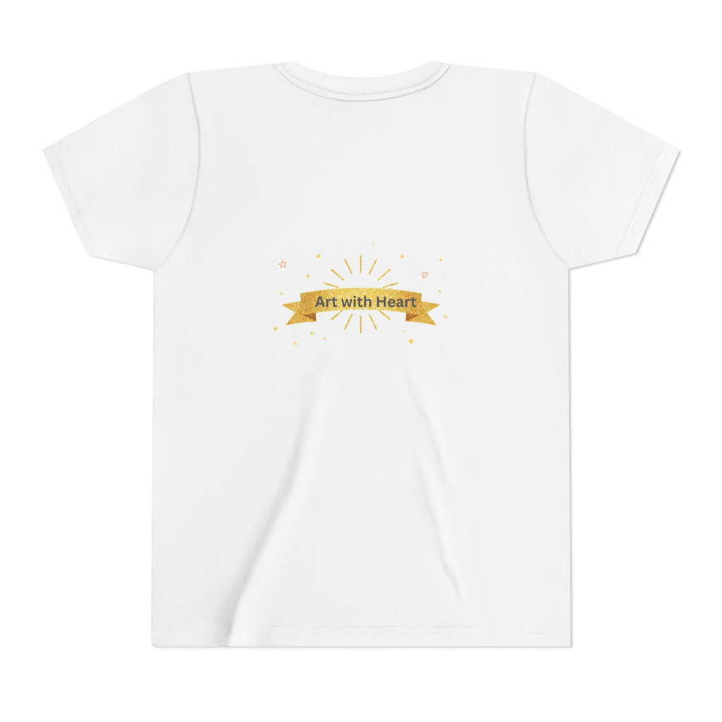 Kids Lion Rainbow Cape T‑Shirt — Cute Brave Lion Graphic Tee for Boys & Girls