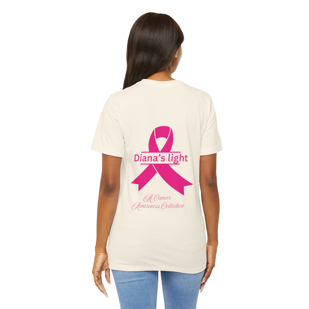 Breast Cancer Awareness 25th Anniversary Tee — "Diana's Light" Pink Ribbon Shirt