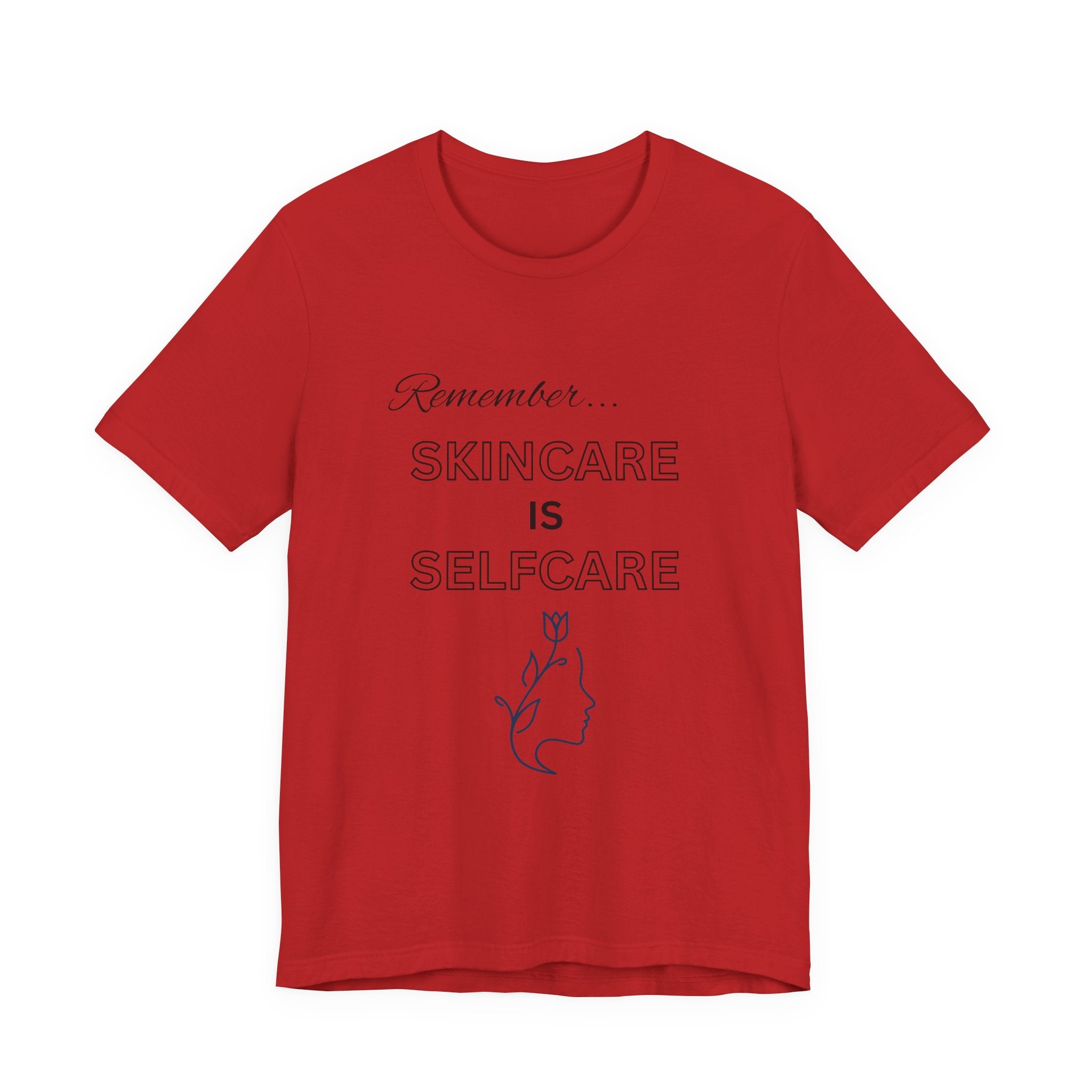 Skincare Is Selfcare Tee – Minimalist Wellness Graphic T-Shirt