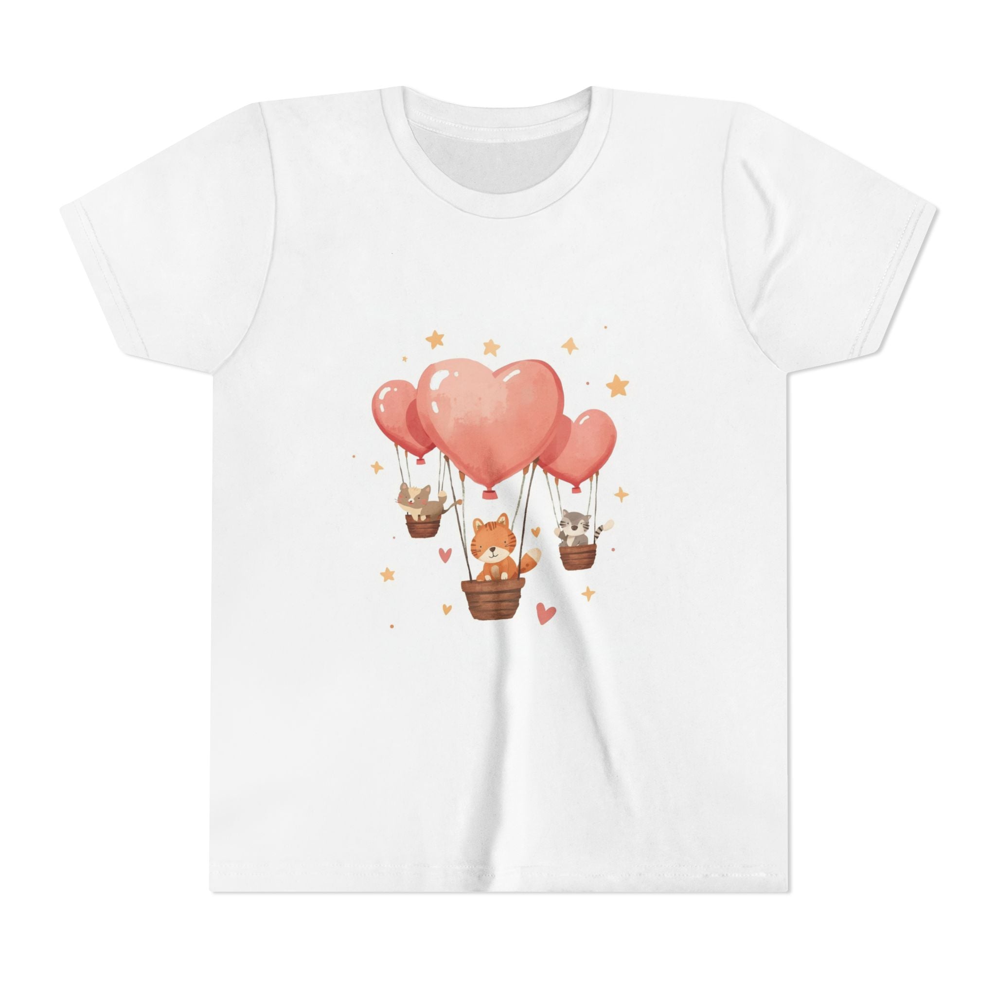 Kids Heart Balloon Tee — Cute Hot Air Balloon Animal Design