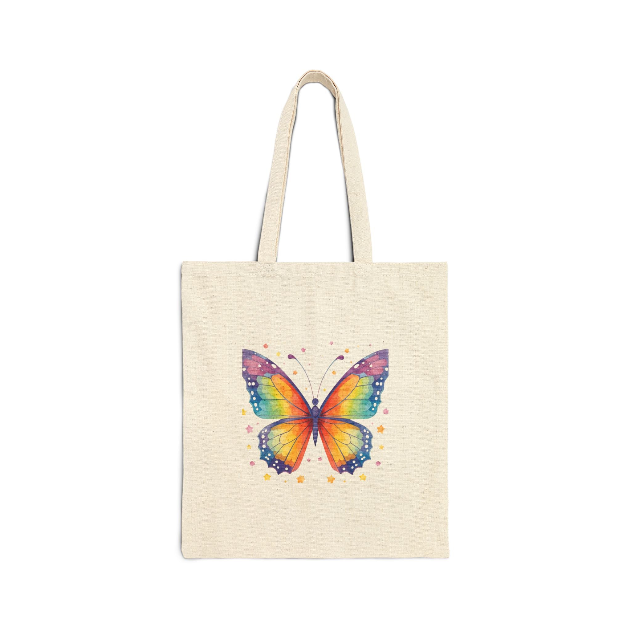 Butterfly Watercolor Tote Bag — Art with Heart Cotton Canvas Tote