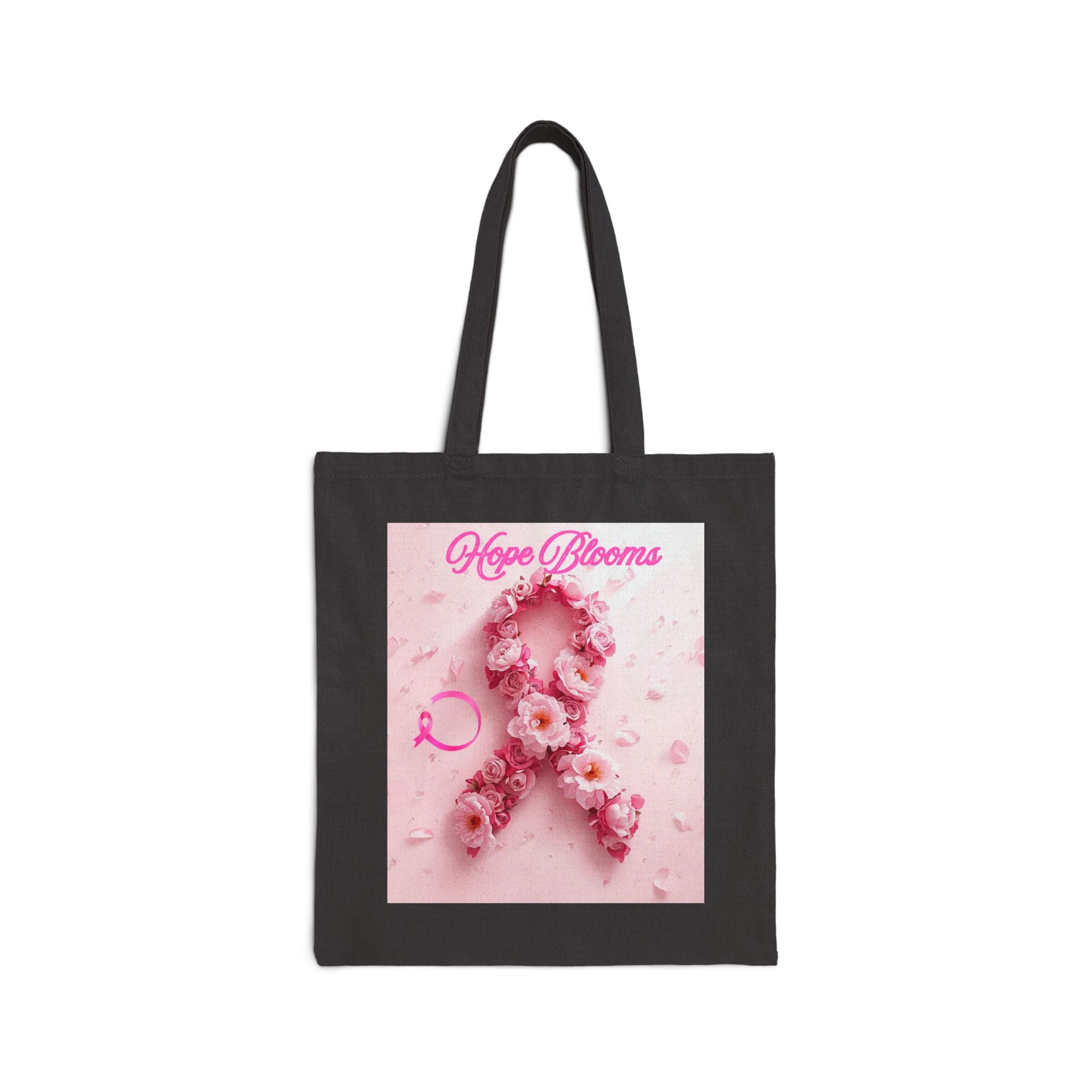 Hope Blooms Pink Ribbon Floral Tote