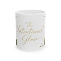 Intentional Glow Ceramic Mug — Gold Botanical 11oz & 15oz