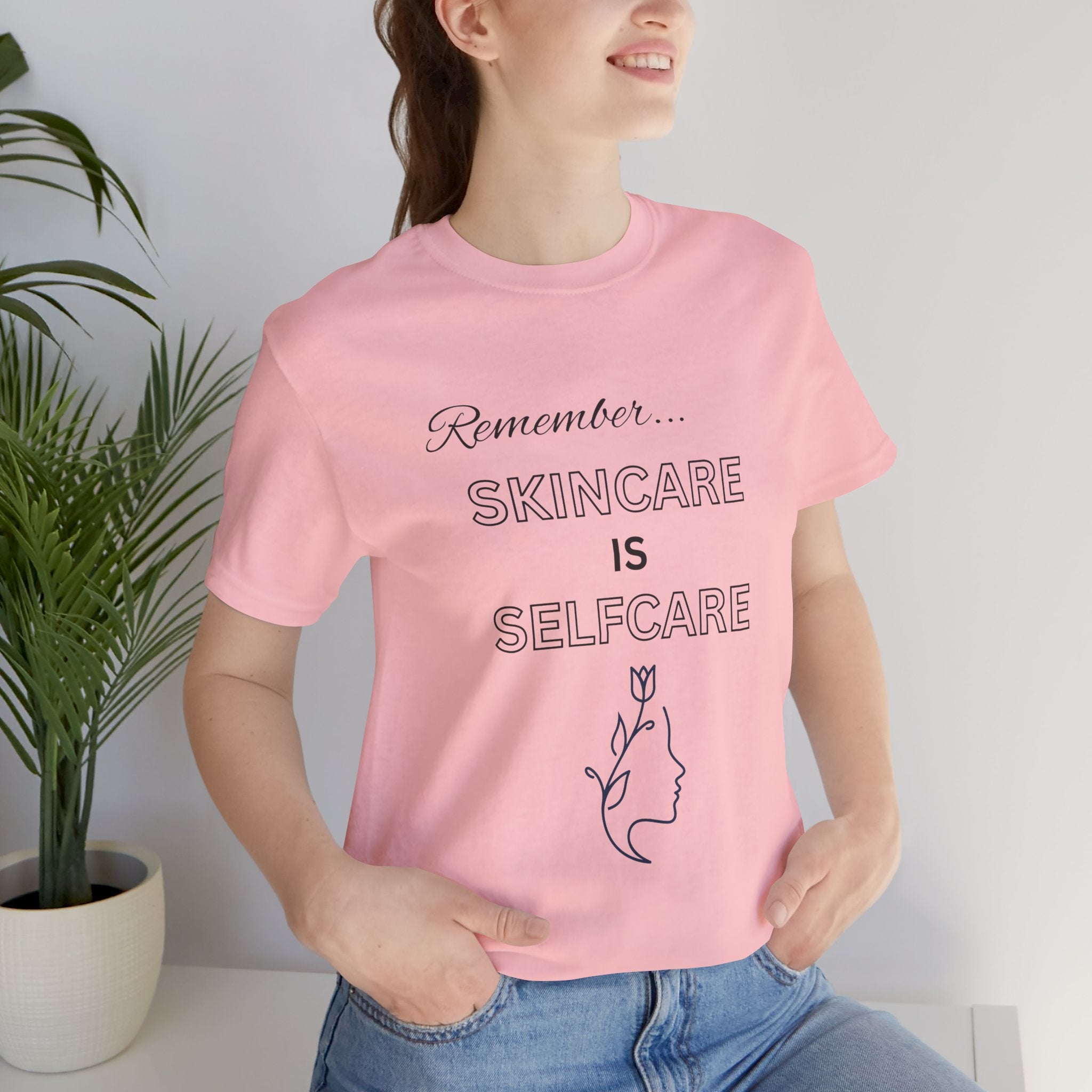 Skincare Is Selfcare Tee – Minimalist Wellness Graphic T-Shirt
