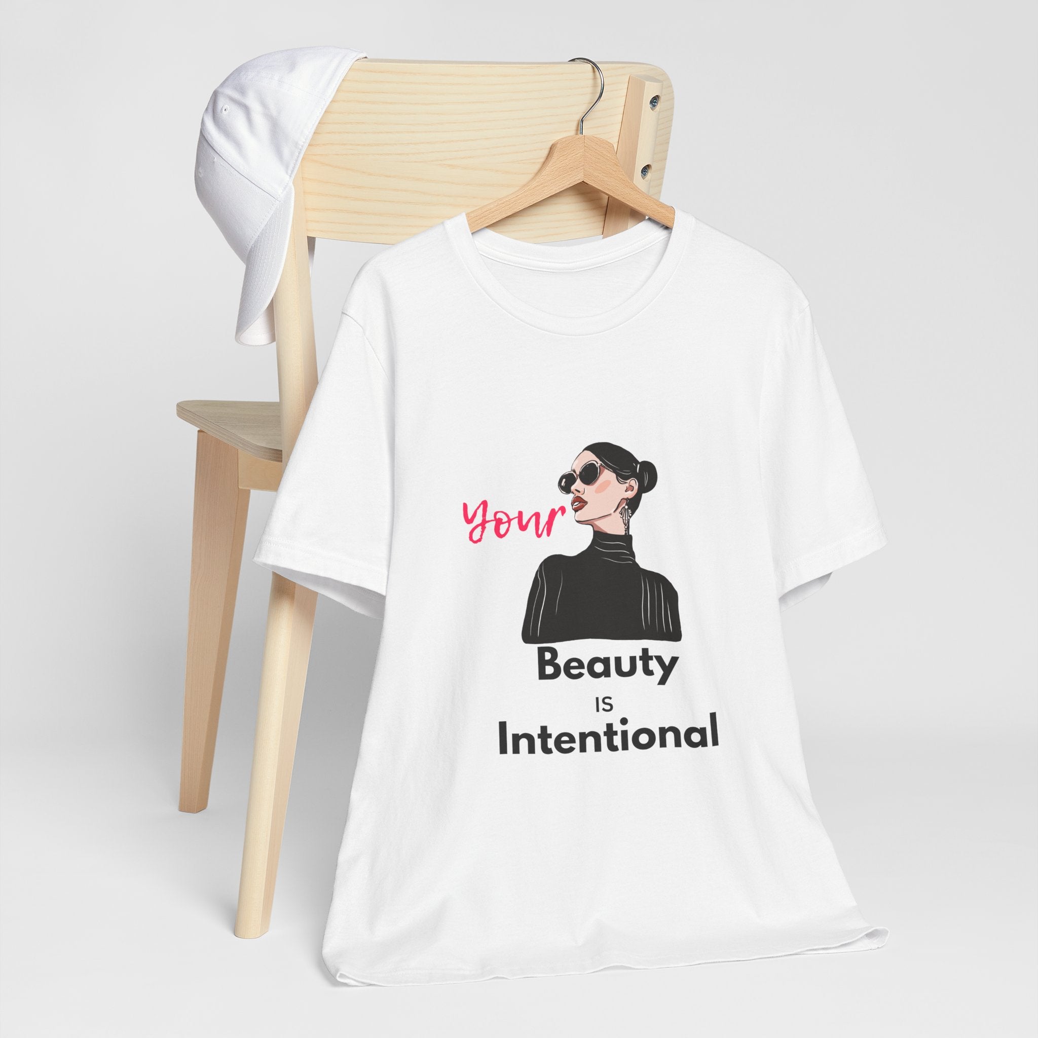 Your Beauty Is Intentional Woman's Jersey Short Sleeve Tee