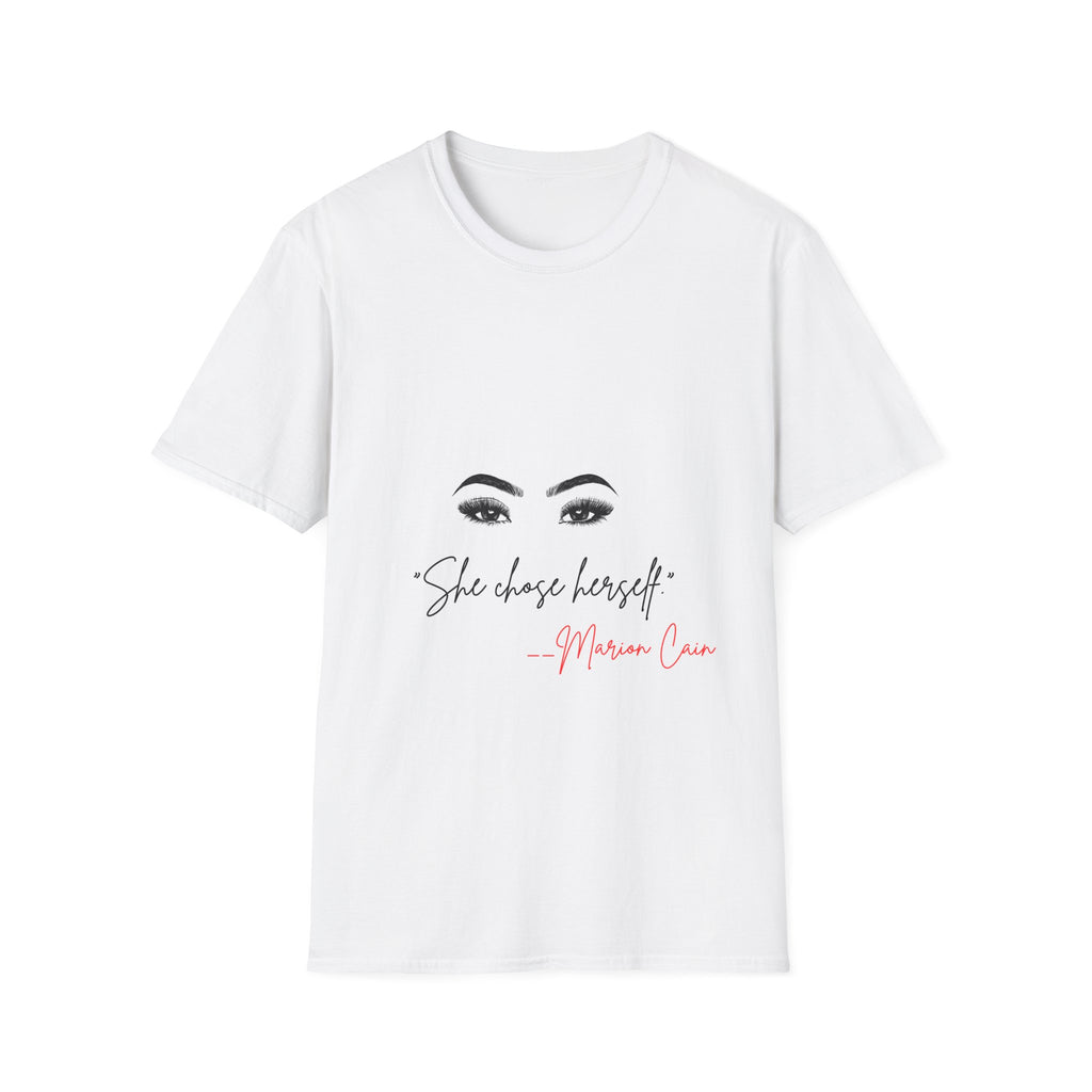 She Chose Herself Graphic Tee — Inspirational Feminine Quote T-Shirt