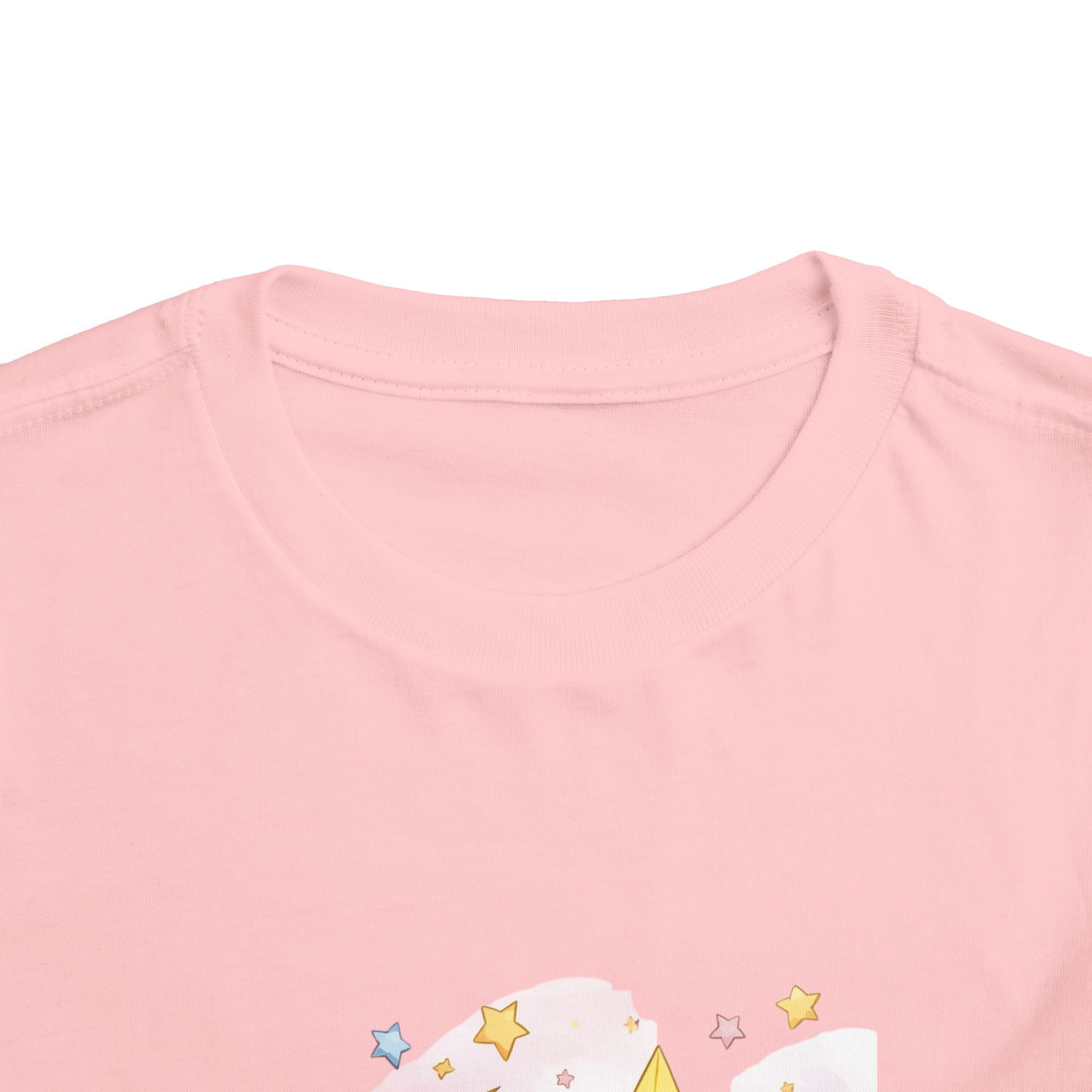 Wish Upon a Star Toddler Tee – Baby on Moon Starry Night Sleepy time Shirt