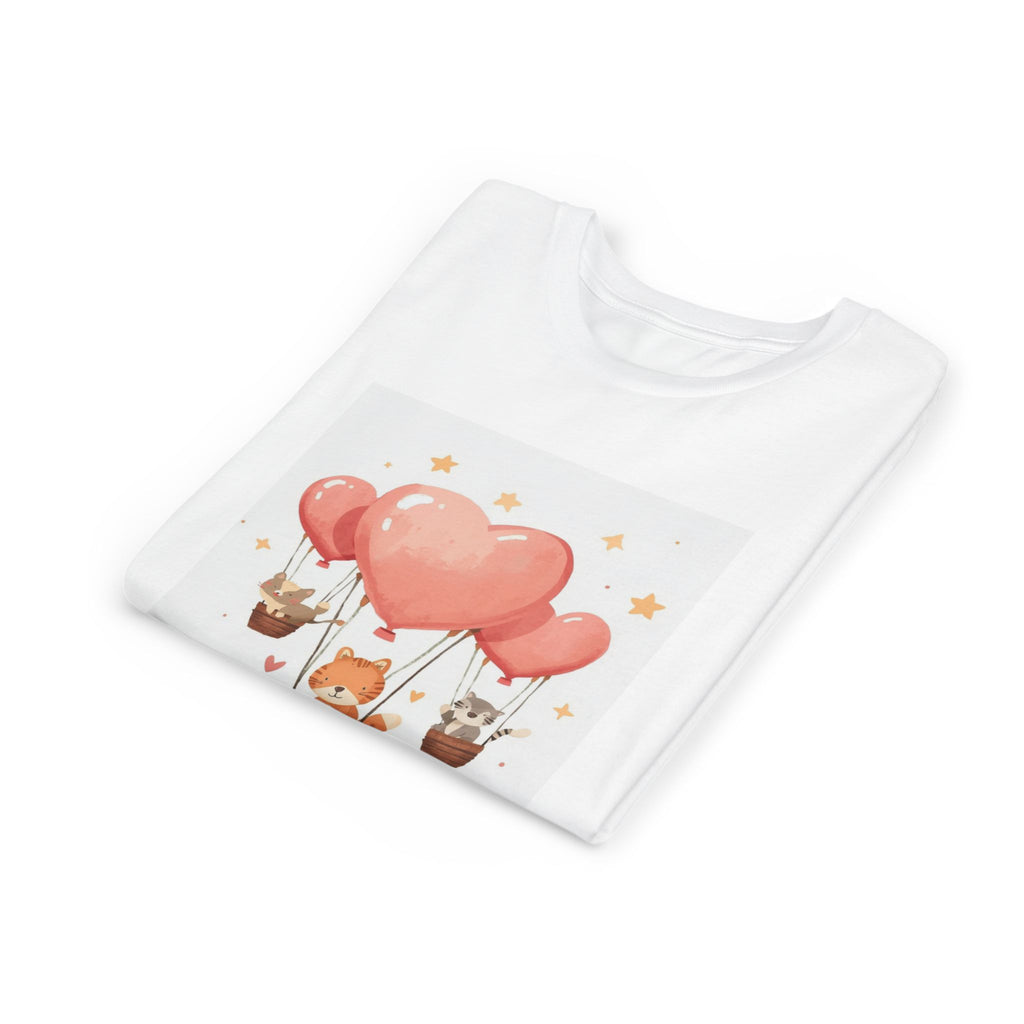 Kids Heart Balloon Tee — Cute Hot Air Balloon Animal Design