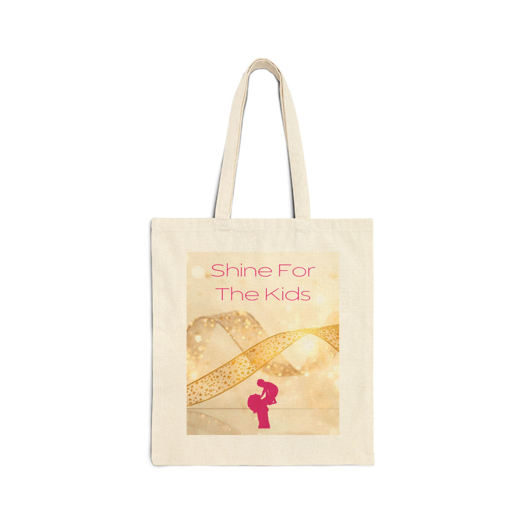 Shine For The Kids Canvas Tote Bag – Golden Ribbon Charity Awareness Tote