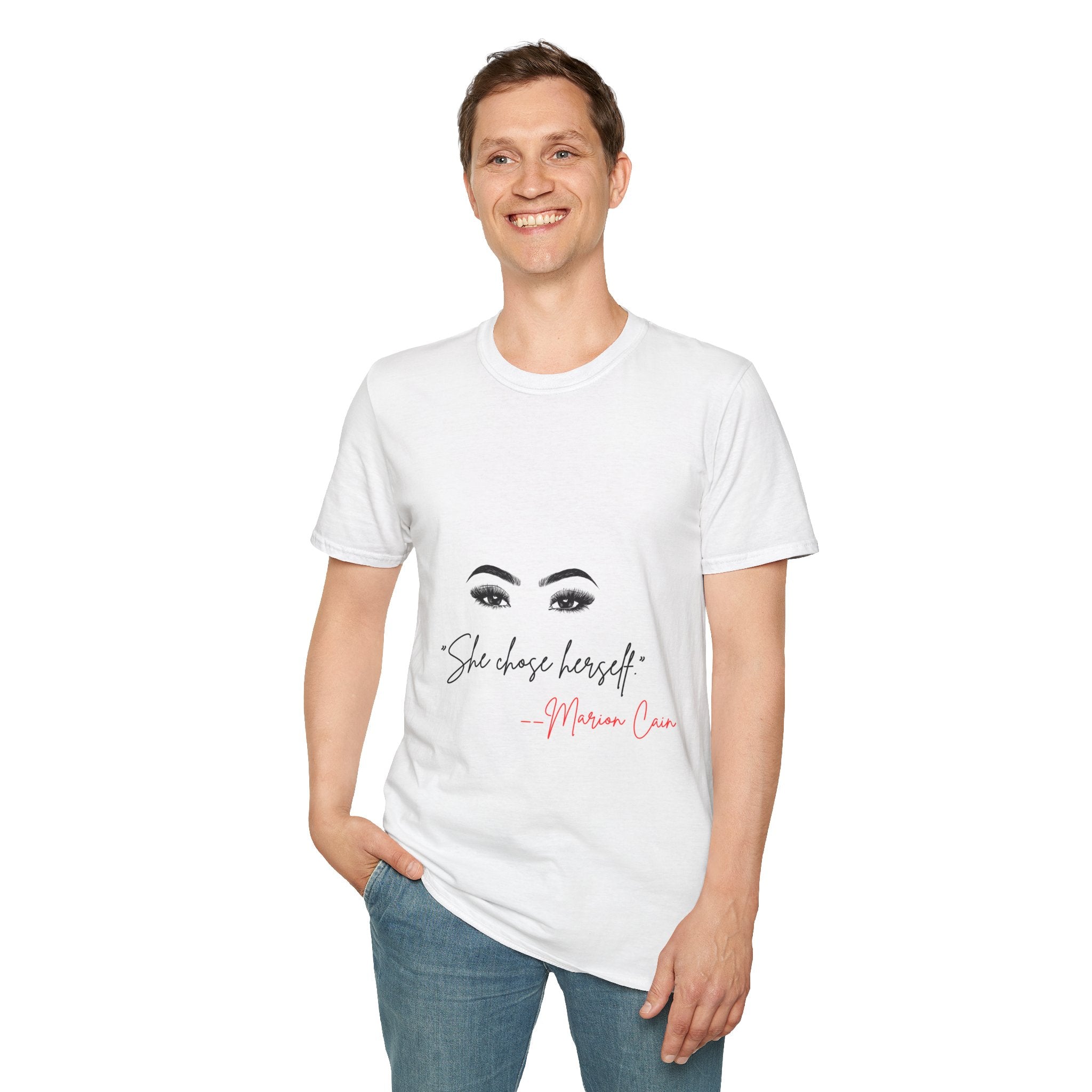 She Chose Herself Graphic Tee — Inspirational Feminine Quote T-Shirt