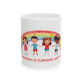 Survivor Celebration Kids Rainbow Ceramic Mug (11oz & 15oz)