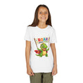 Kids Tee - 'ROAR means brave' Dinosaur Superhero Youth T-Shirt