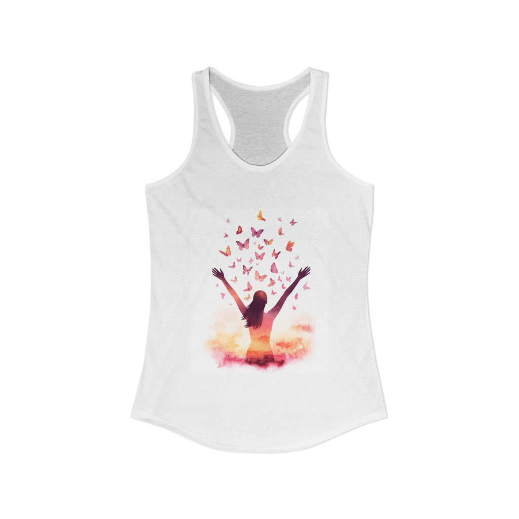 She is Stronger Than the Storm: Women's Ideal Racerback Tank
