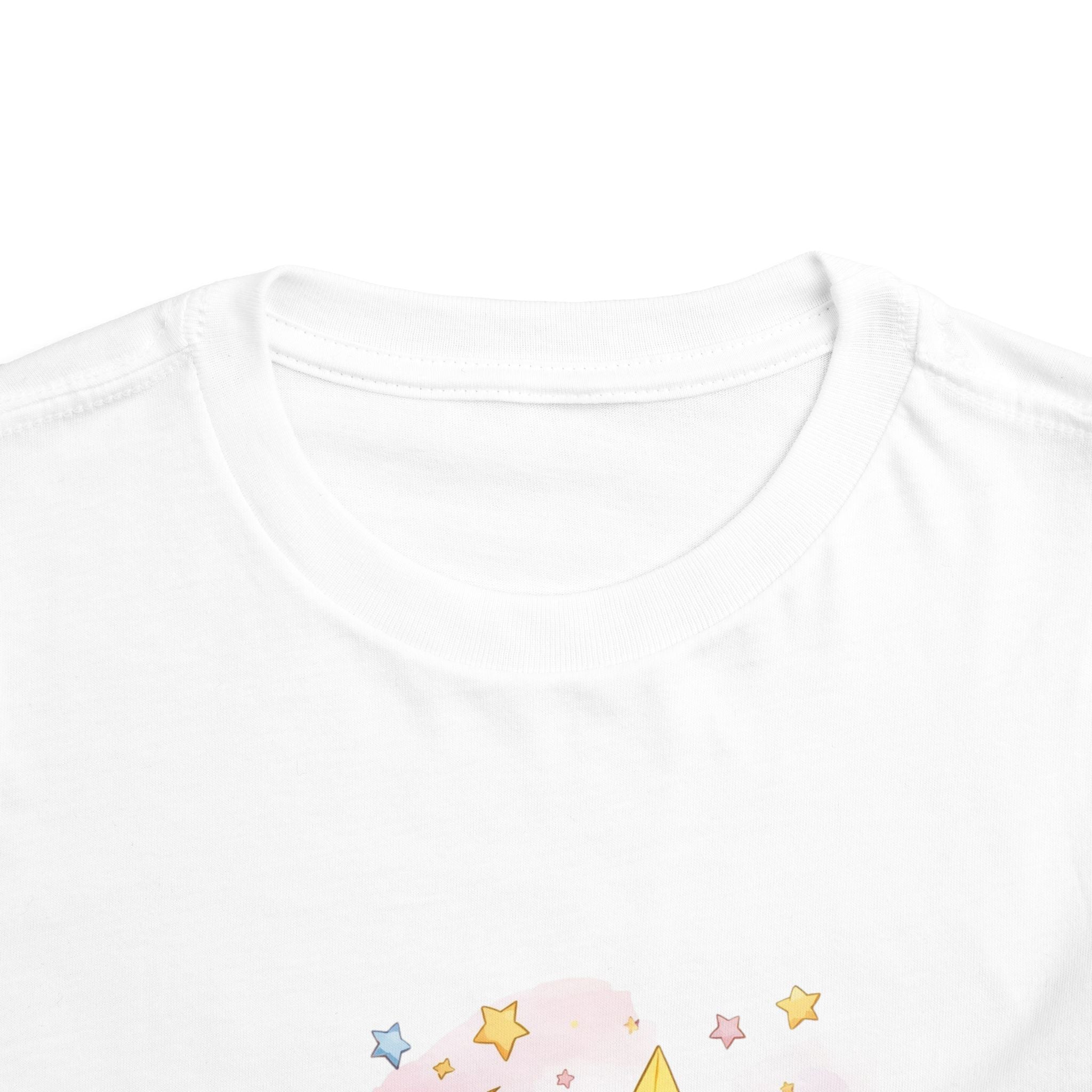 Wish Upon a Star Toddler Tee – Baby on Moon Starry Night Sleepy time Shirt