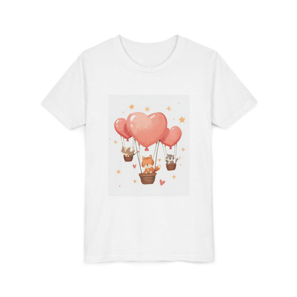 Kids Heart Balloon Tee — Cute Hot Air Balloon Animal Design
