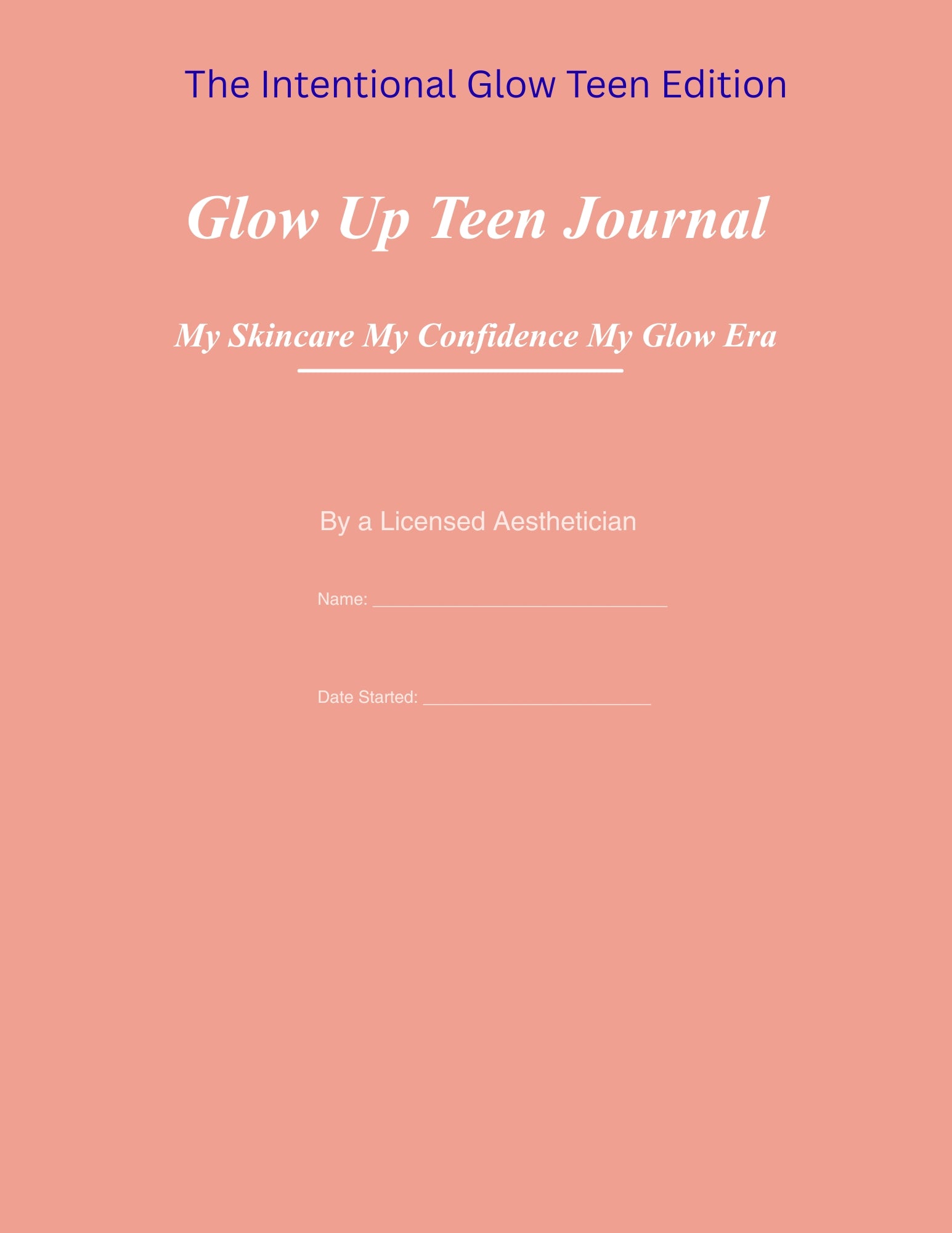 Glow Up Teen Journal